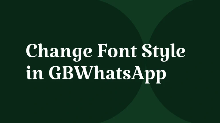 change style